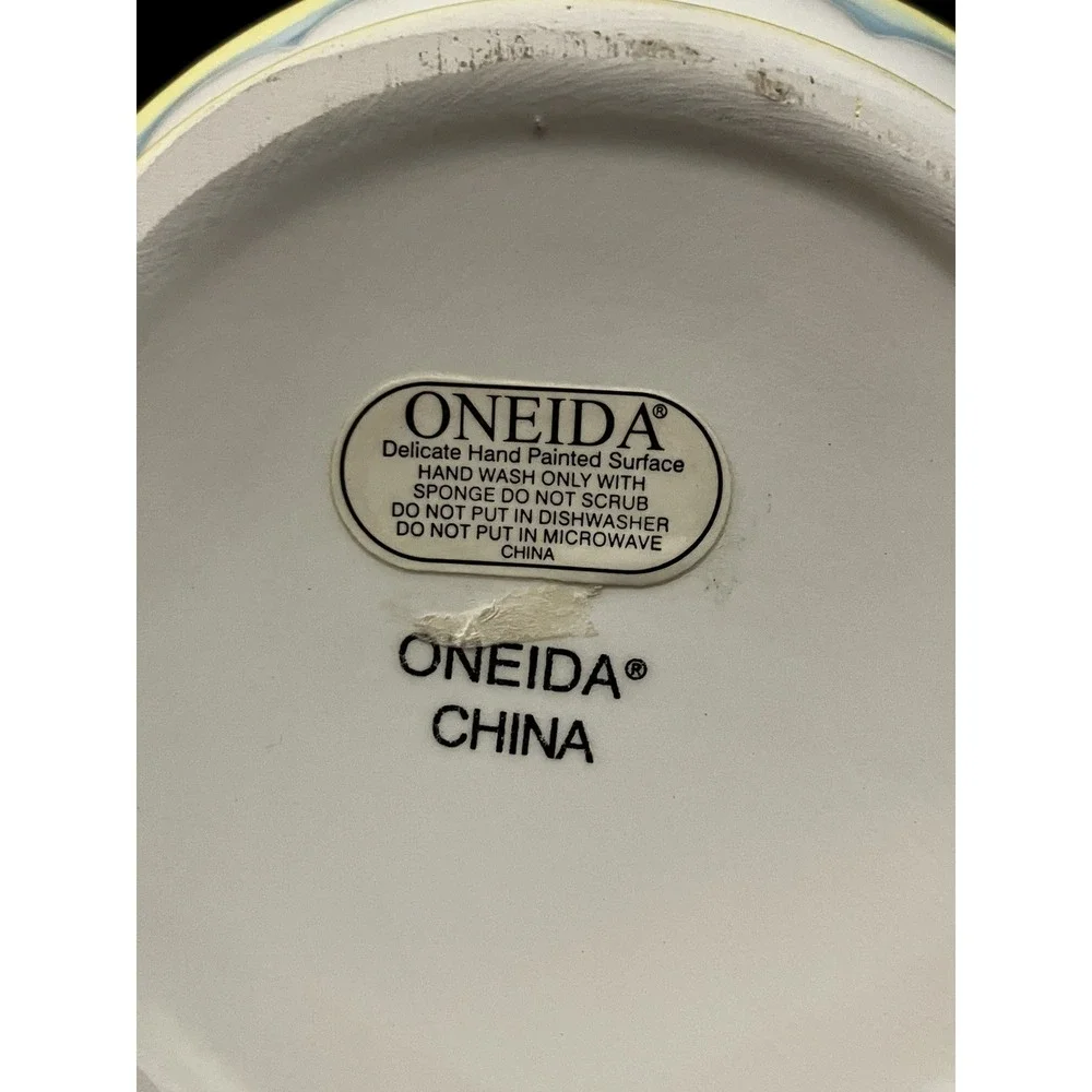Vintage Oneida Country Bouquet Rainbow Garden Ceramic Teapot Discontinued
